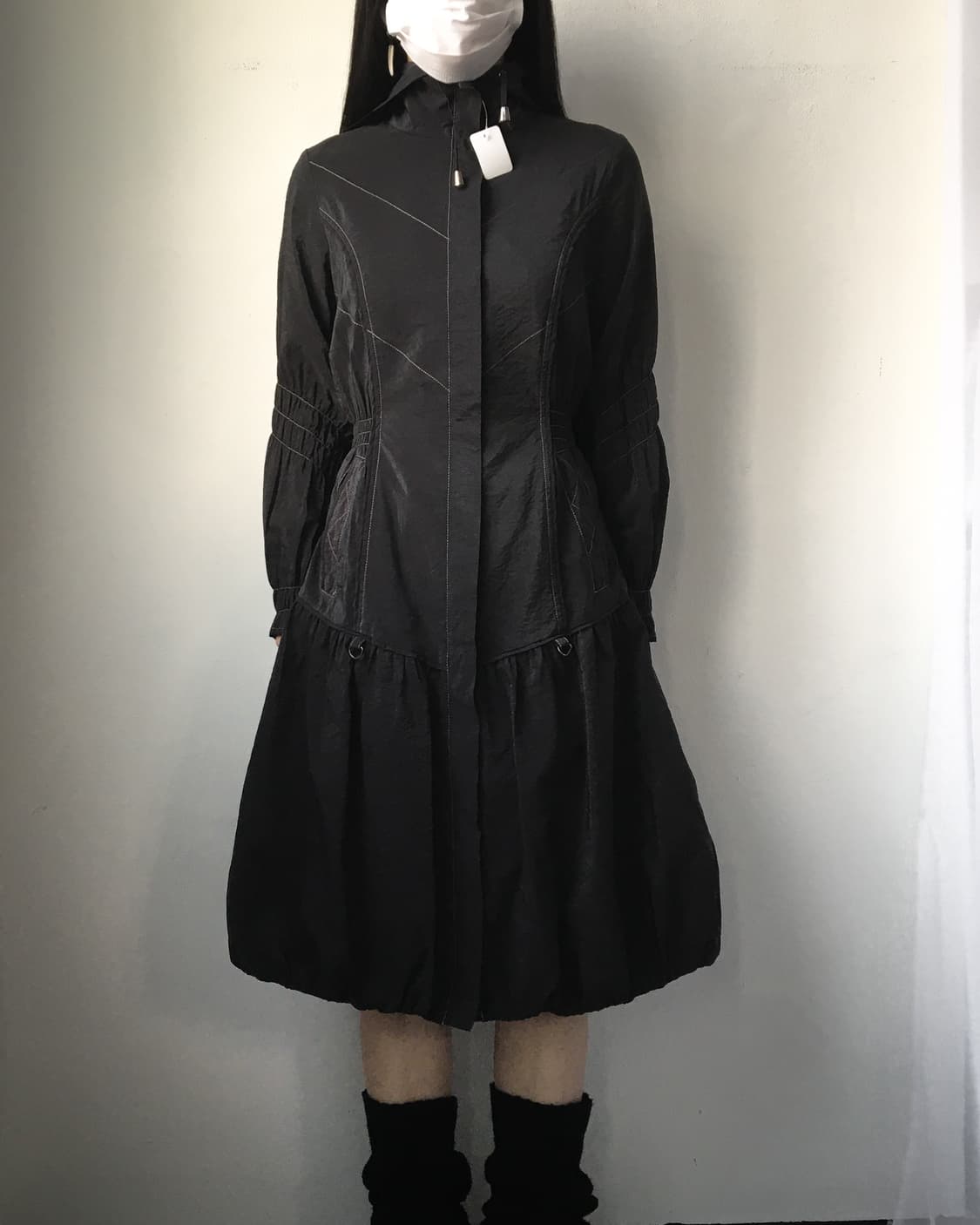 Line detail high neck jacket 상품이미지1