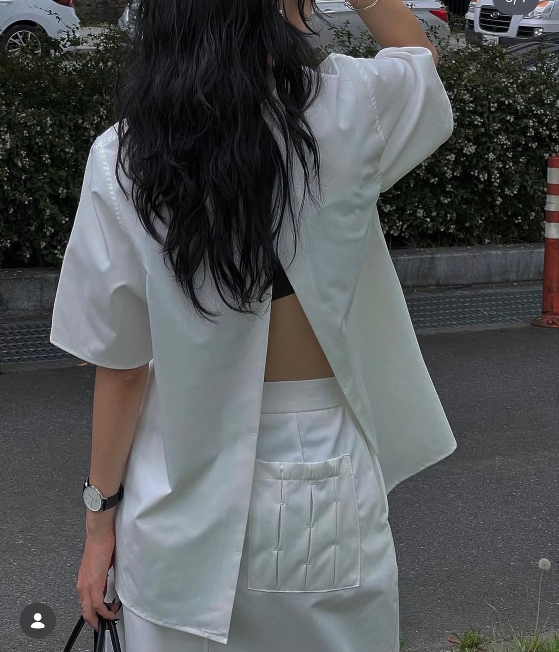 트리밍버드 상의_화이트 상품이미지3