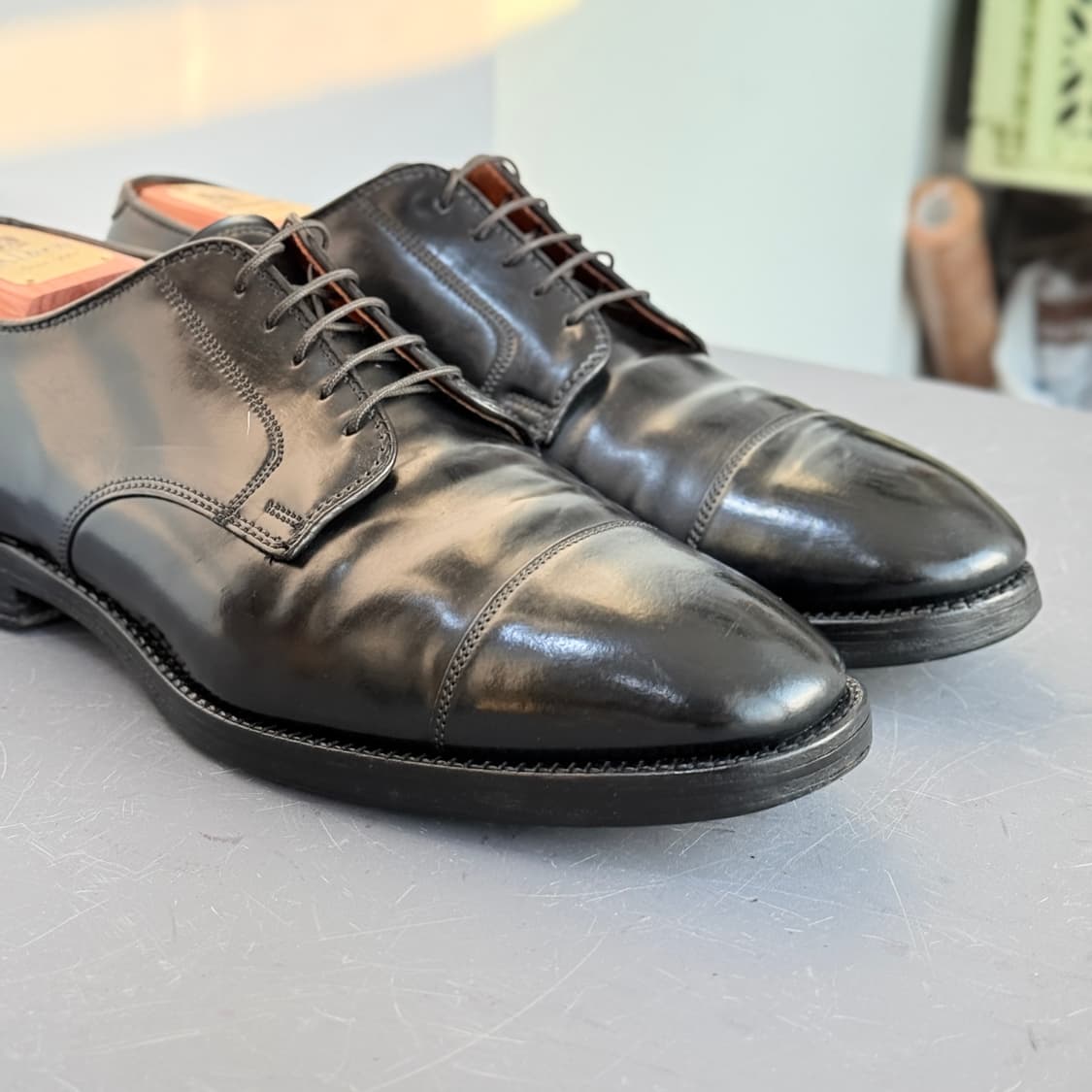 [11D] 알든 06607 블랙 코도반 스트레이트 팁 더비 (2161) 상품이미지5