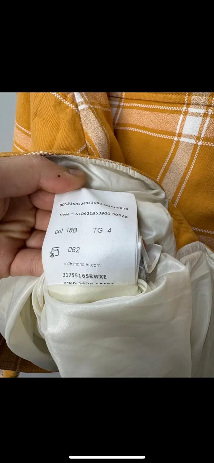 몽클레르 믹스컬러 와펜 로고 체크 패턴 재킷 H804 상품이미지9
