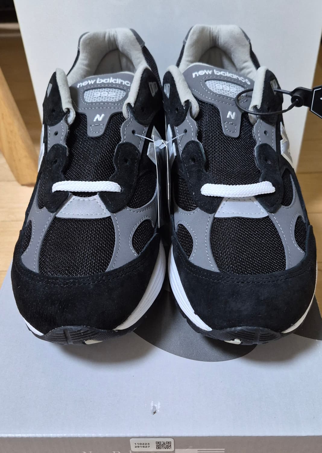(새상품)뉴발란스 992 블랙 그레이 275 상품이미지1