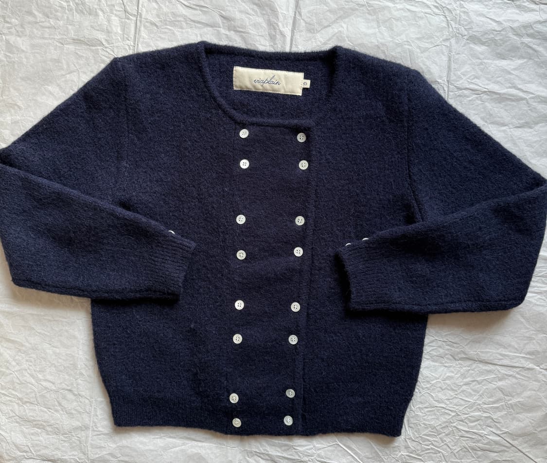 비아플레인 알파카 가디건 스몰 상품이미지1