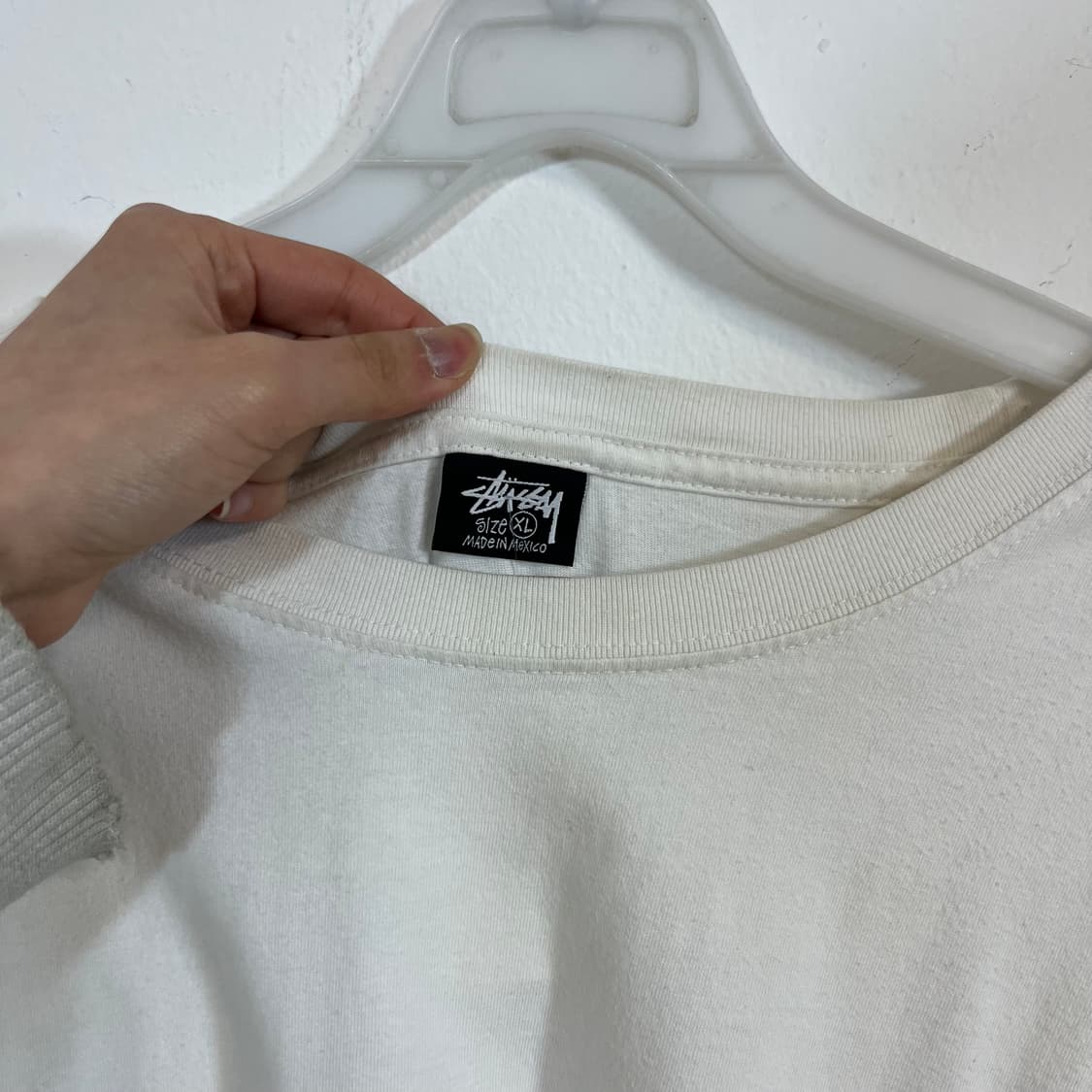 Stussy stock logo white t-shirt 상품이미지6