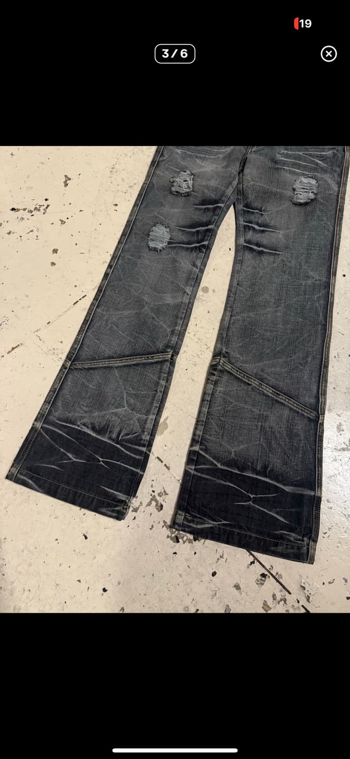 워싱 데님 부츠컷 상품이미지3