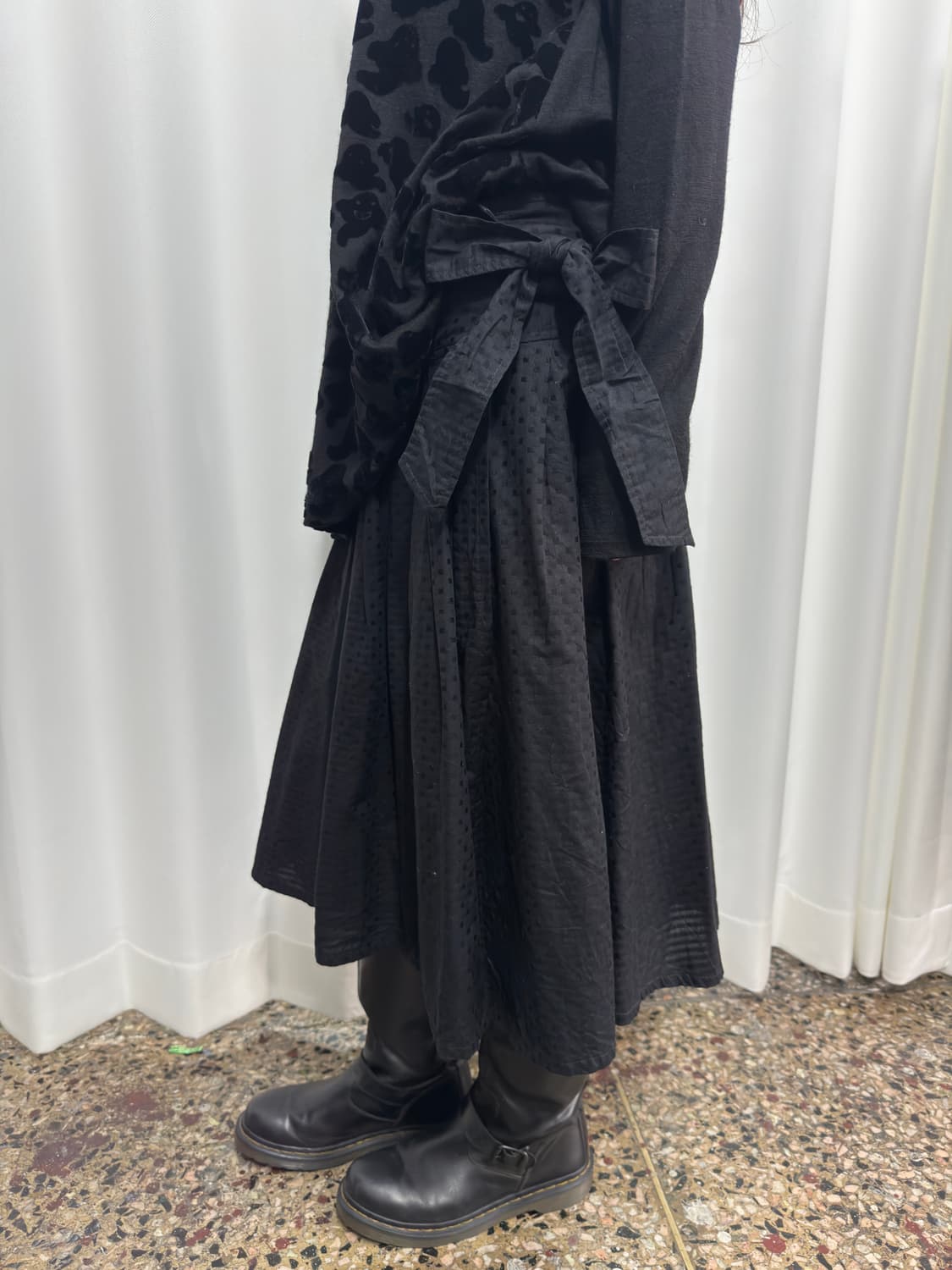 zara basic strap midi pleats skirt 상품이미지6