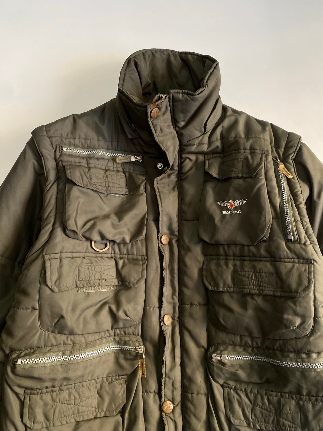 [XL] Vintage 카키 유틸리티 패딩 상품이미지3