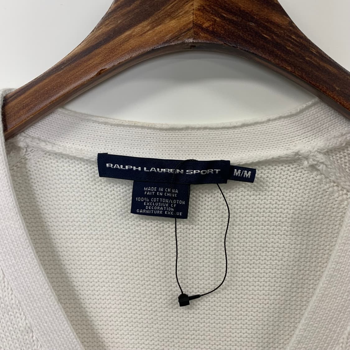 폴로 랄프로렌 자수로고 화이트 니트 가디건 상품이미지4