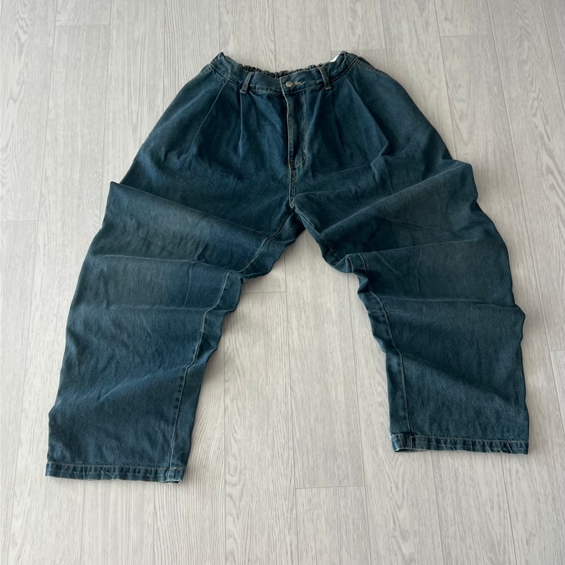 VTG 코튼 오버 청데님 팬츠 상품이미지2