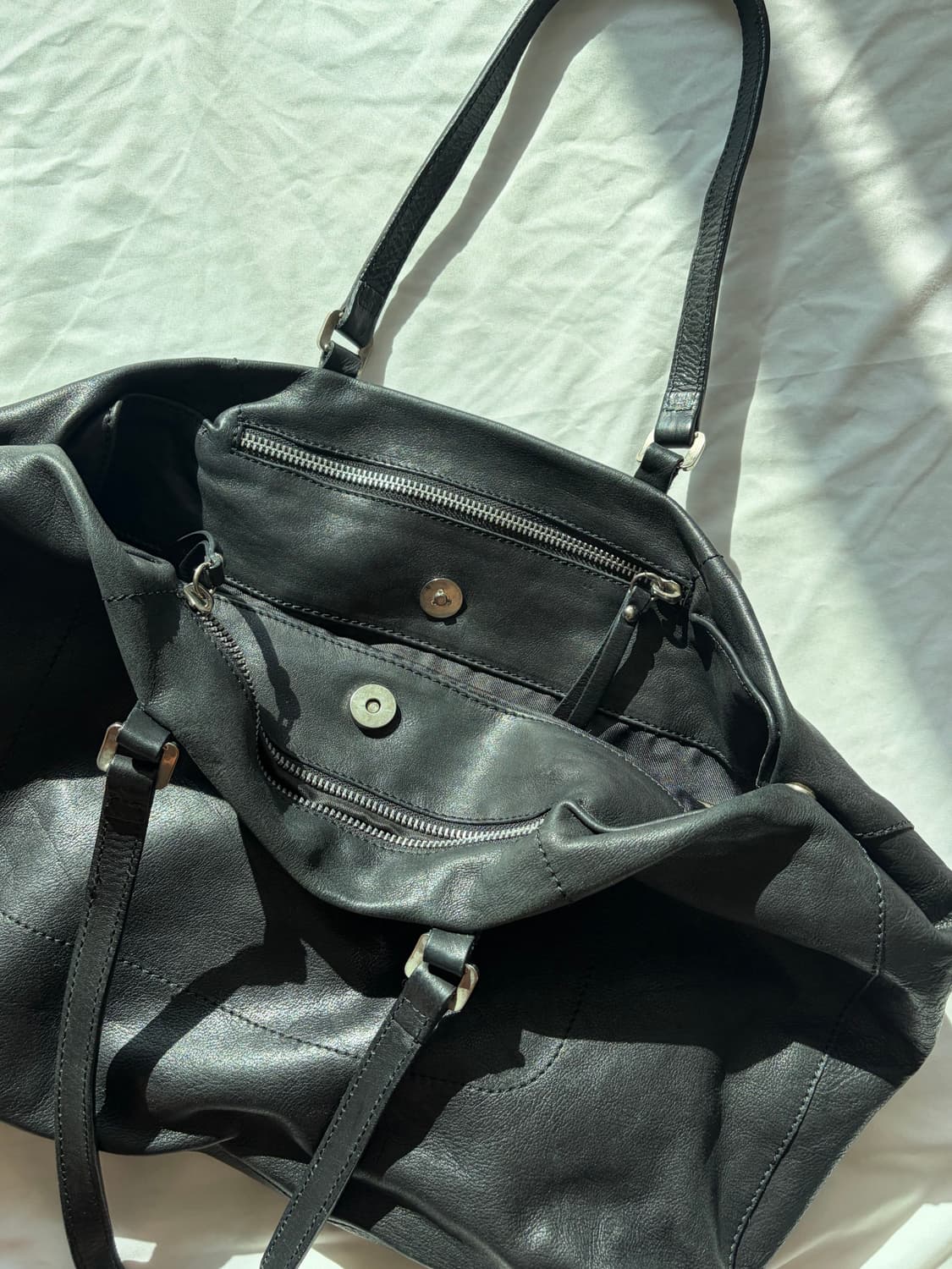 레더 토트백 상품이미지4