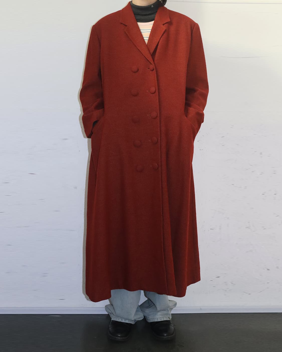 장폴고티에 90s 더블 브레스티드 롱 코트 상품이미지1