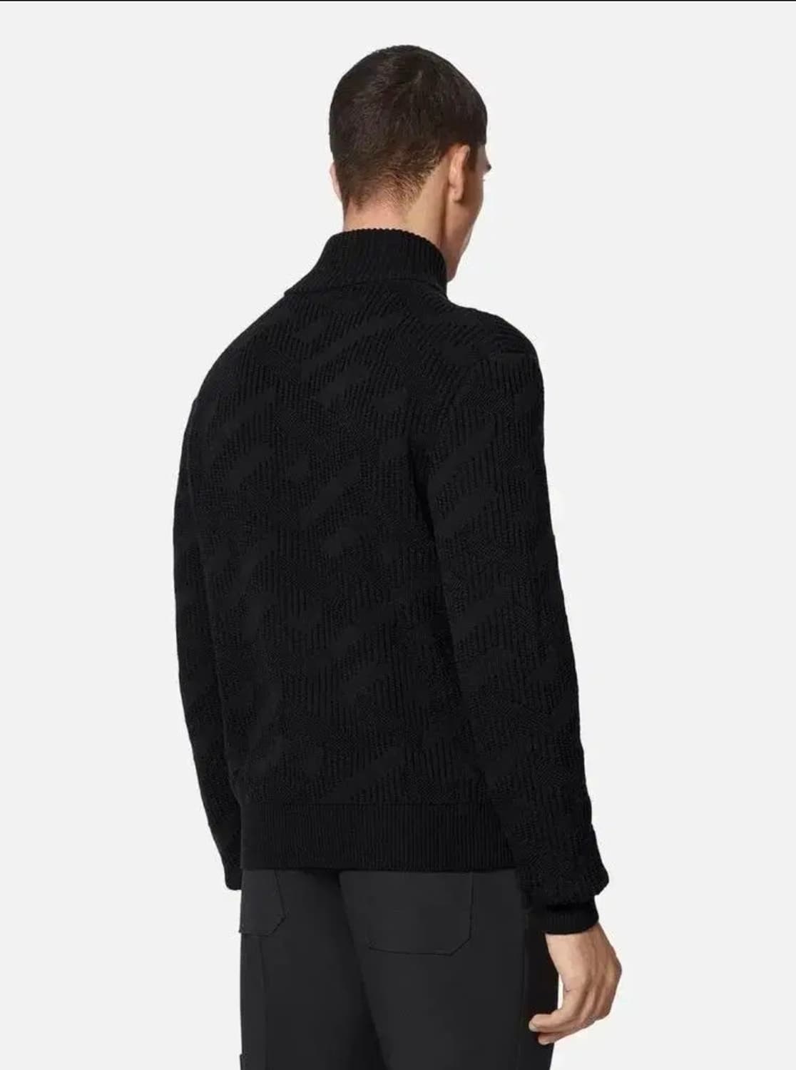 베르사체 니트집업 블랙52 110 상품이미지5