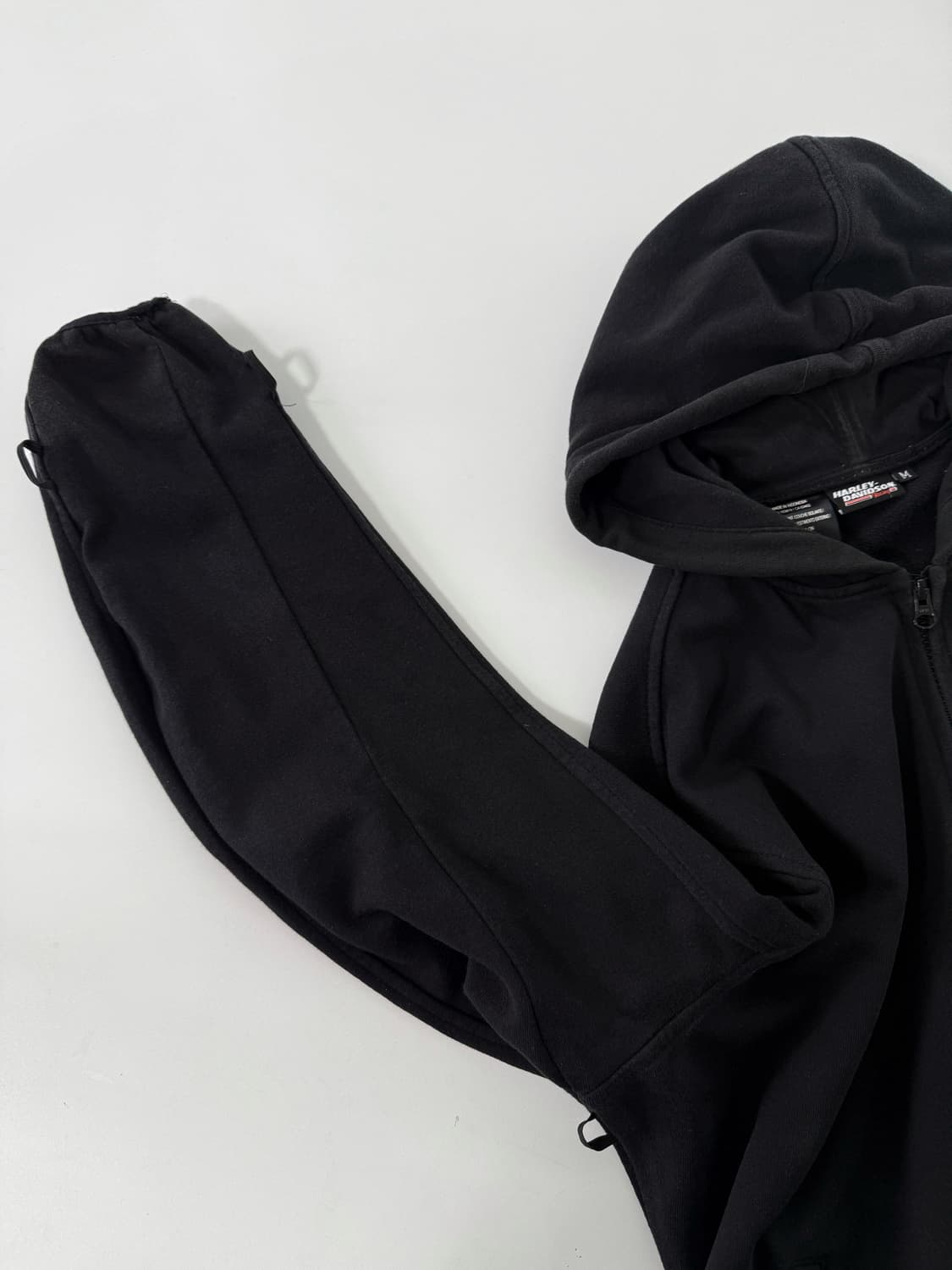 할리데이비슨 00‘s 루즈핏 커브드 플리스 후드집업 상품이미지4