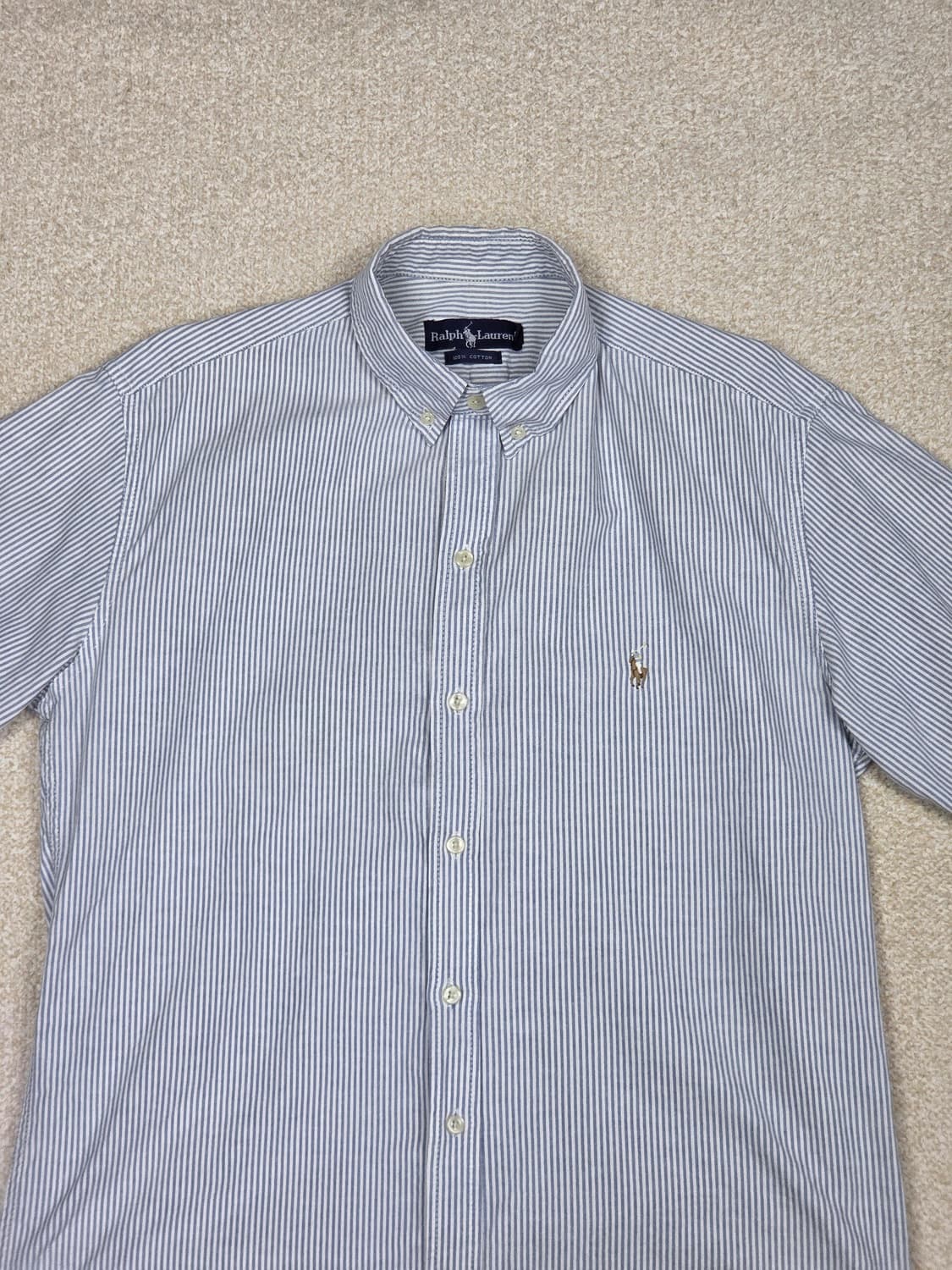 [폴로 랄프로렌] 멀티 포니 스트라이프 코튼 반팔 셔츠 | S00111 상품이미지2