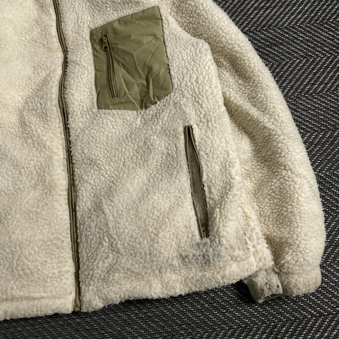 빈티지 리버시블 양털 플리스 오버핏 점퍼 자켓y 3677 상품이미지6