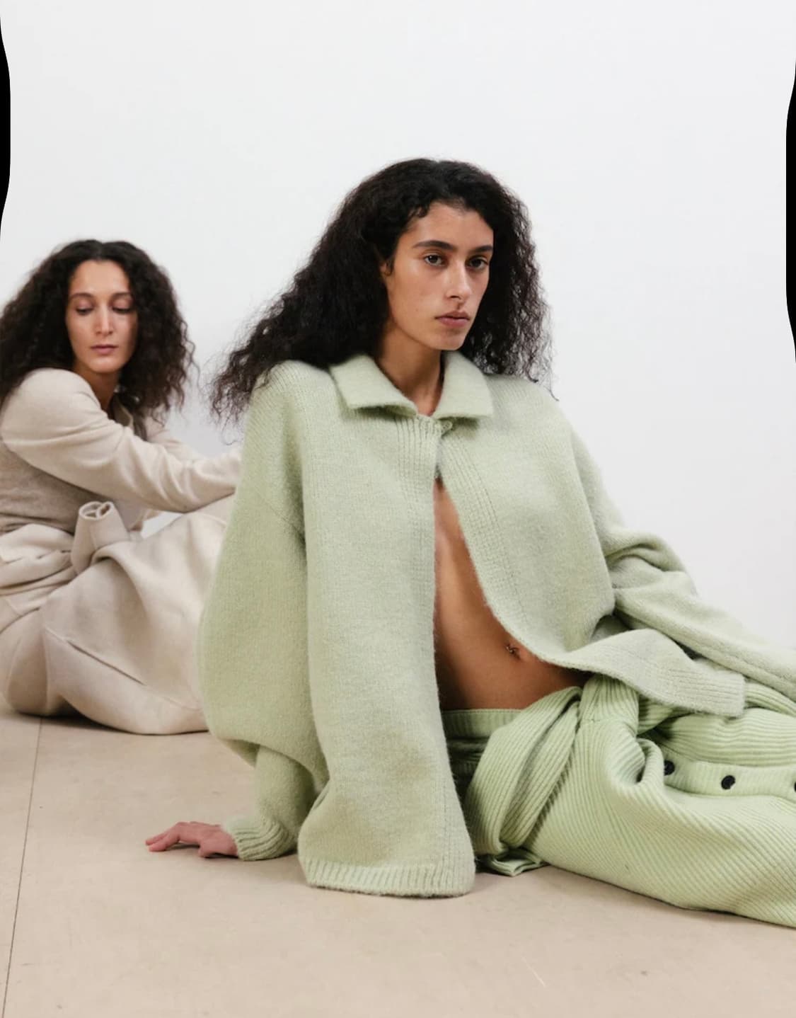 Le17september 르셉템버 sleeve knit jacket 상품이미지4