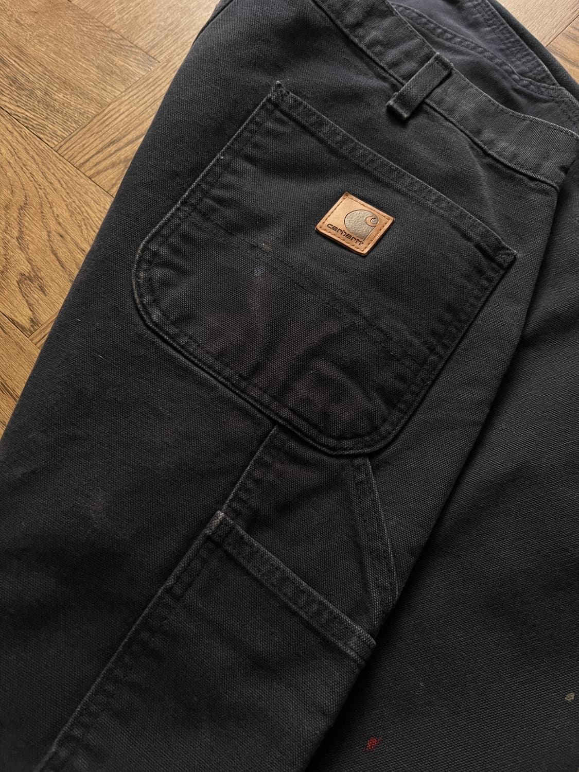 [36]칼하트 USA 빈티지 페인팅 미드나잇 네이비 카펜터 워크 팬츠 상품이미지8