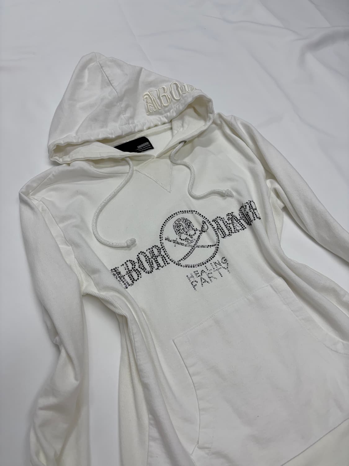 00s 하이넥 아우터⭕️ & 해골 스컬 큐빅 후집 ❌세트 데일리펑크 상품이미지4