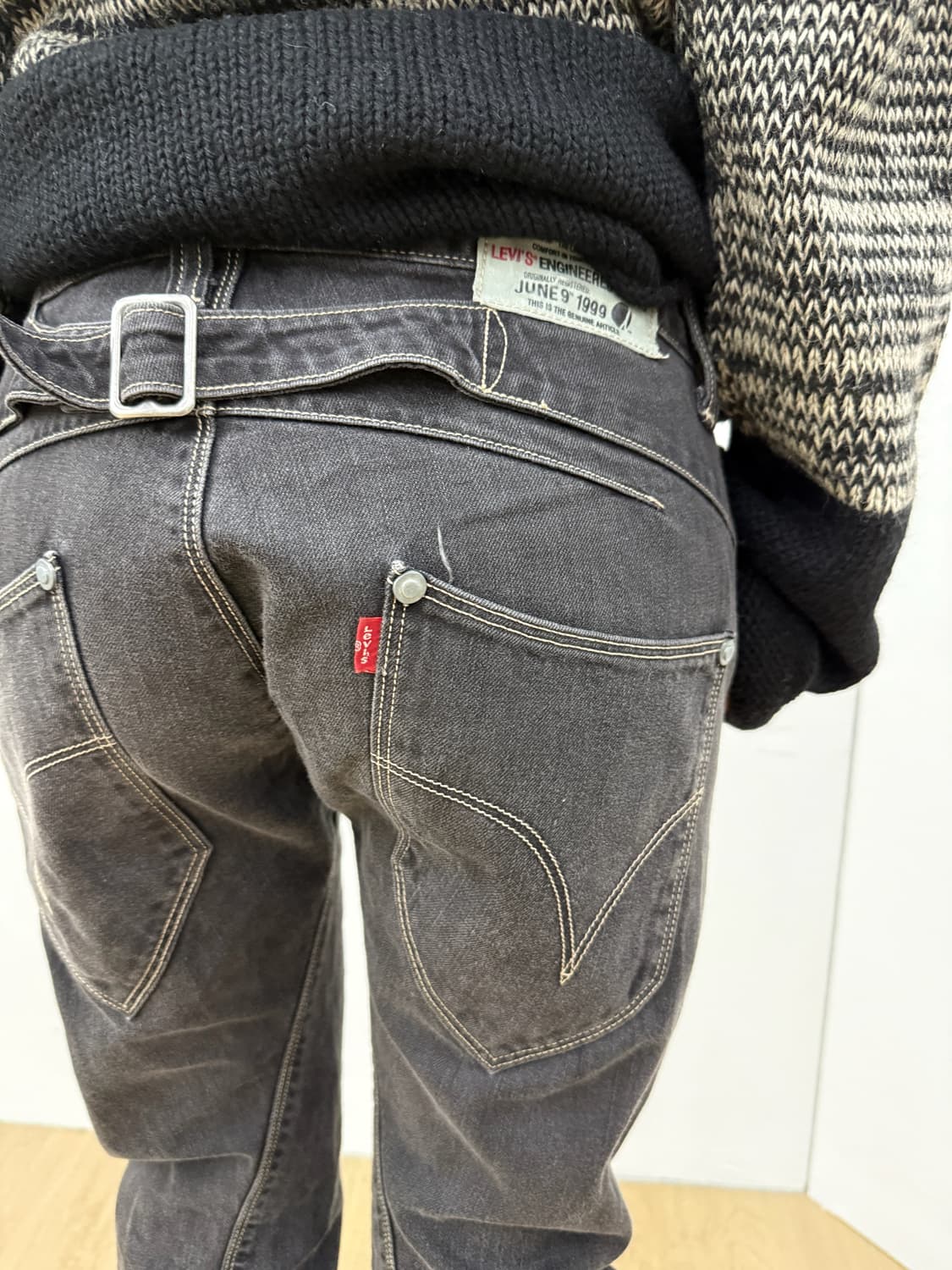 00's levi's grey engineered jeans  상품이미지1