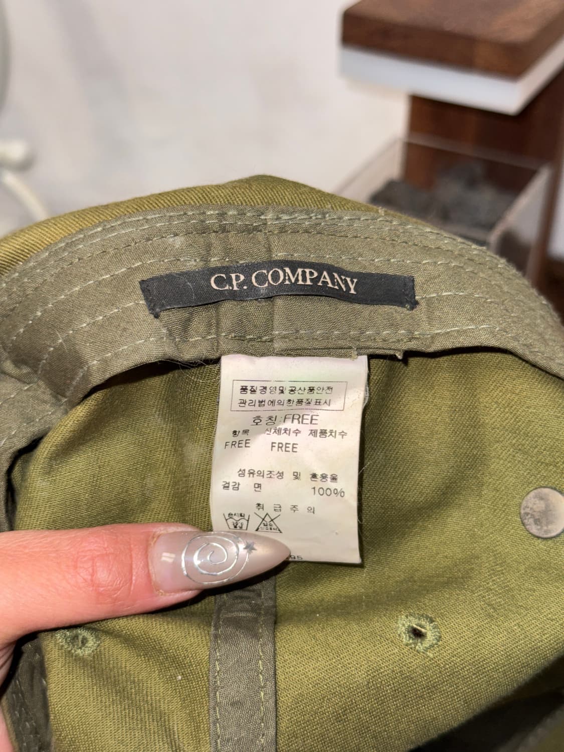 C.P. Company khaki goggle ball cap  상품이미지7
