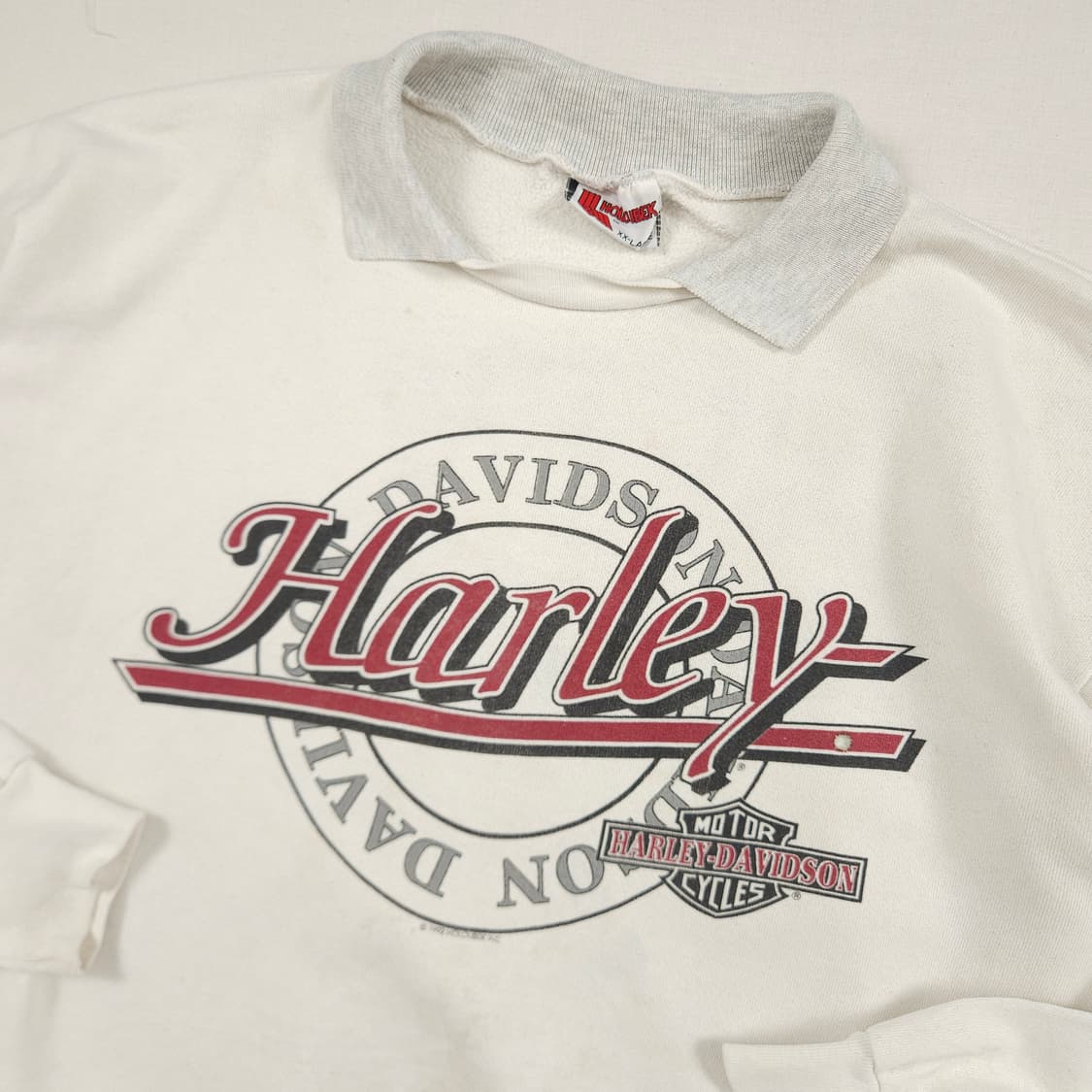 (2XL)할리 데이비슨 카라 크루넥 롱슬리브 상품이미지2