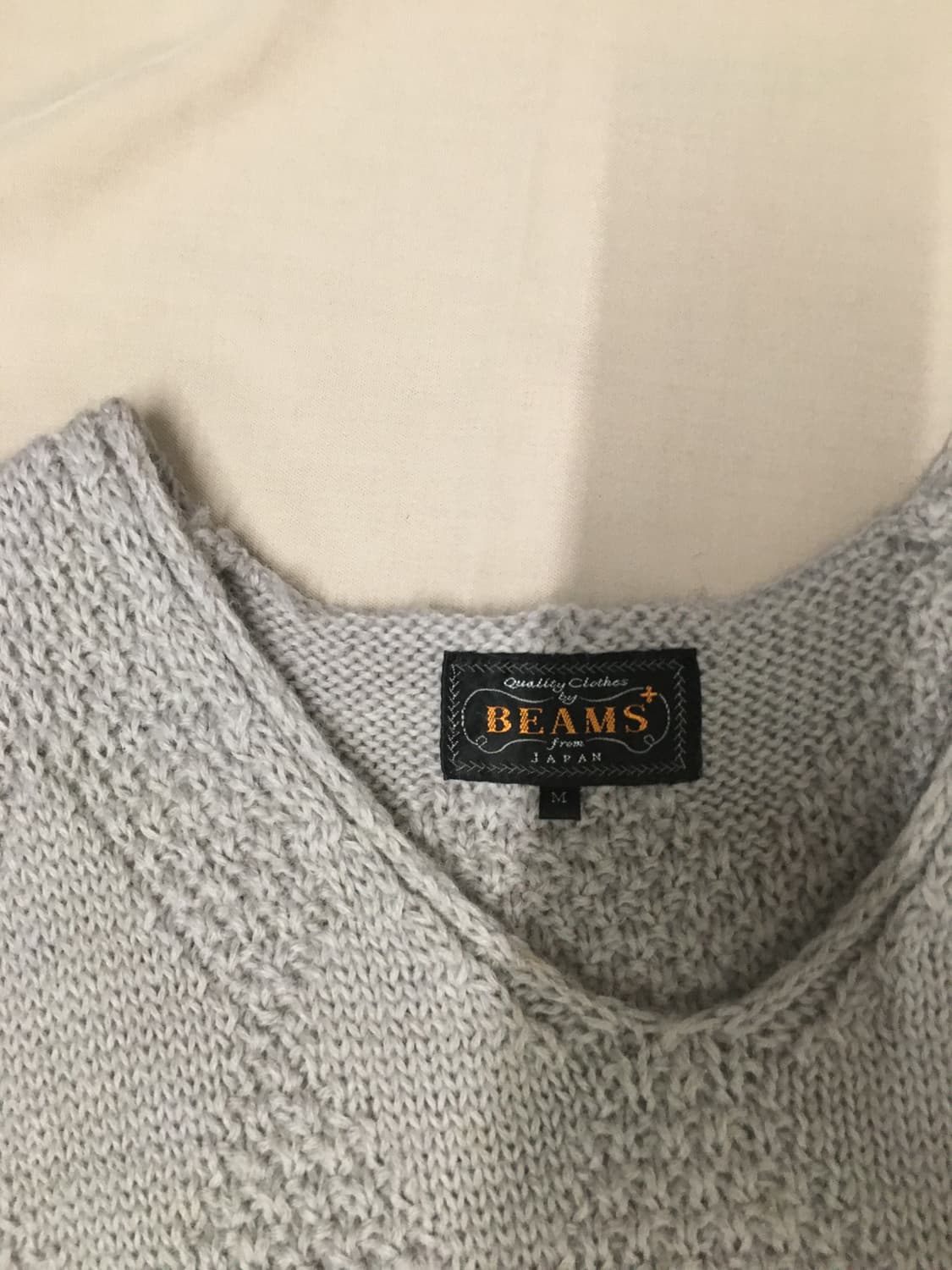 급처! 빔즈 플러스 아가일 니트 베스트 상품이미지4