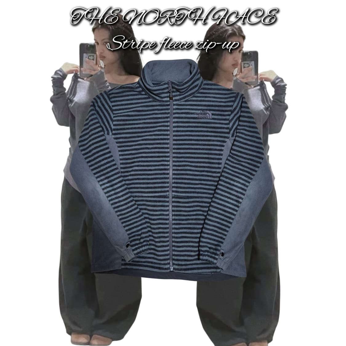 THE NORTH FACE Stripe fleece zip-up 상품이미지1