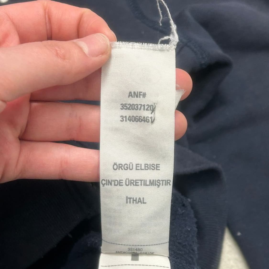 홀리스터 네이비 슬림핏 후드집업 S 상품이미지5