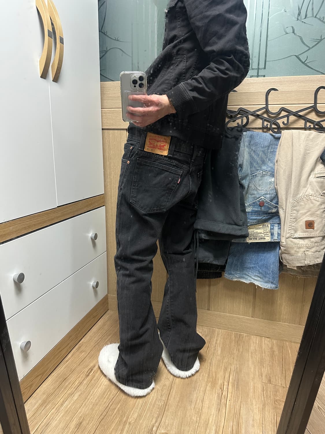 [32] 리바이스 517 블랙 부츠컷 데님팬츠 상품이미지3