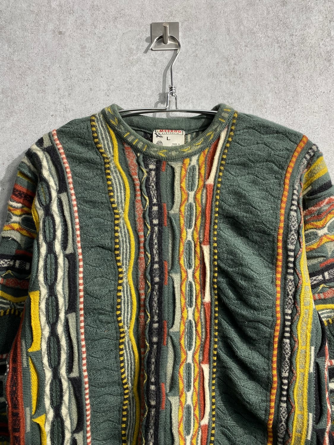 [M-L] 90s MEEROO 오스트레일리아 빈티지 케이블니트 상품이미지2