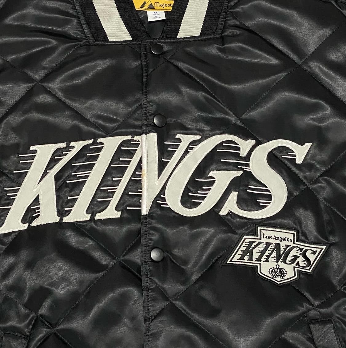 대장급 90s USA 마제스틱 LA킹스 바시티자켓 상품이미지7
