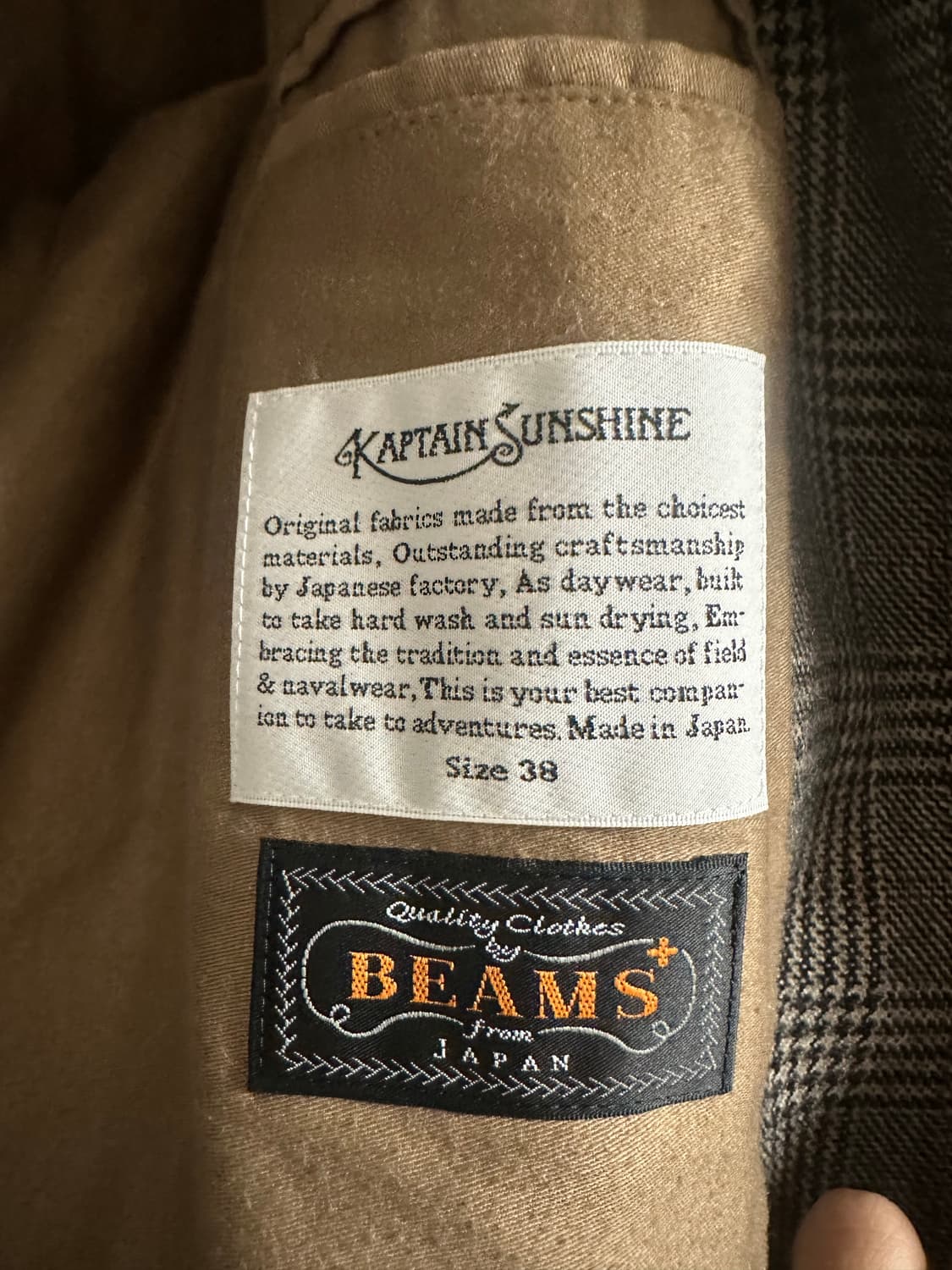 캡틴선샤인x빔즈 트래블러 코트 38 ( 빔즈 플러스 콜라보 모델) 상품이미지3