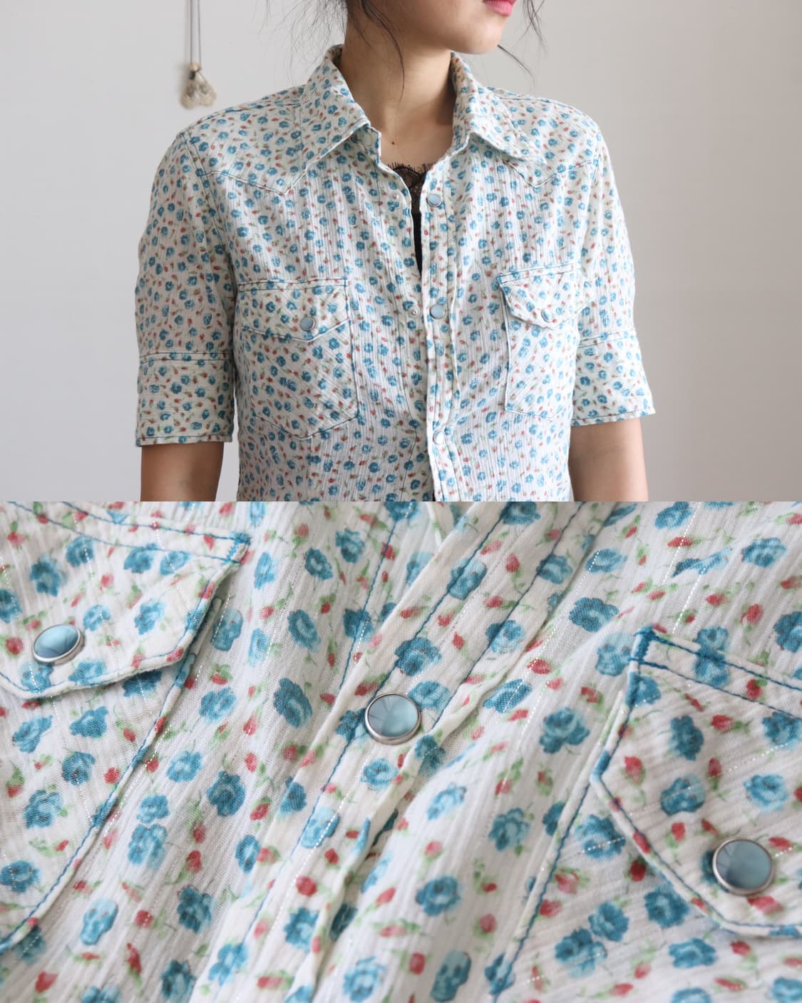 [Hysteric Glamour] Skull Floral Shirt 상품이미지8