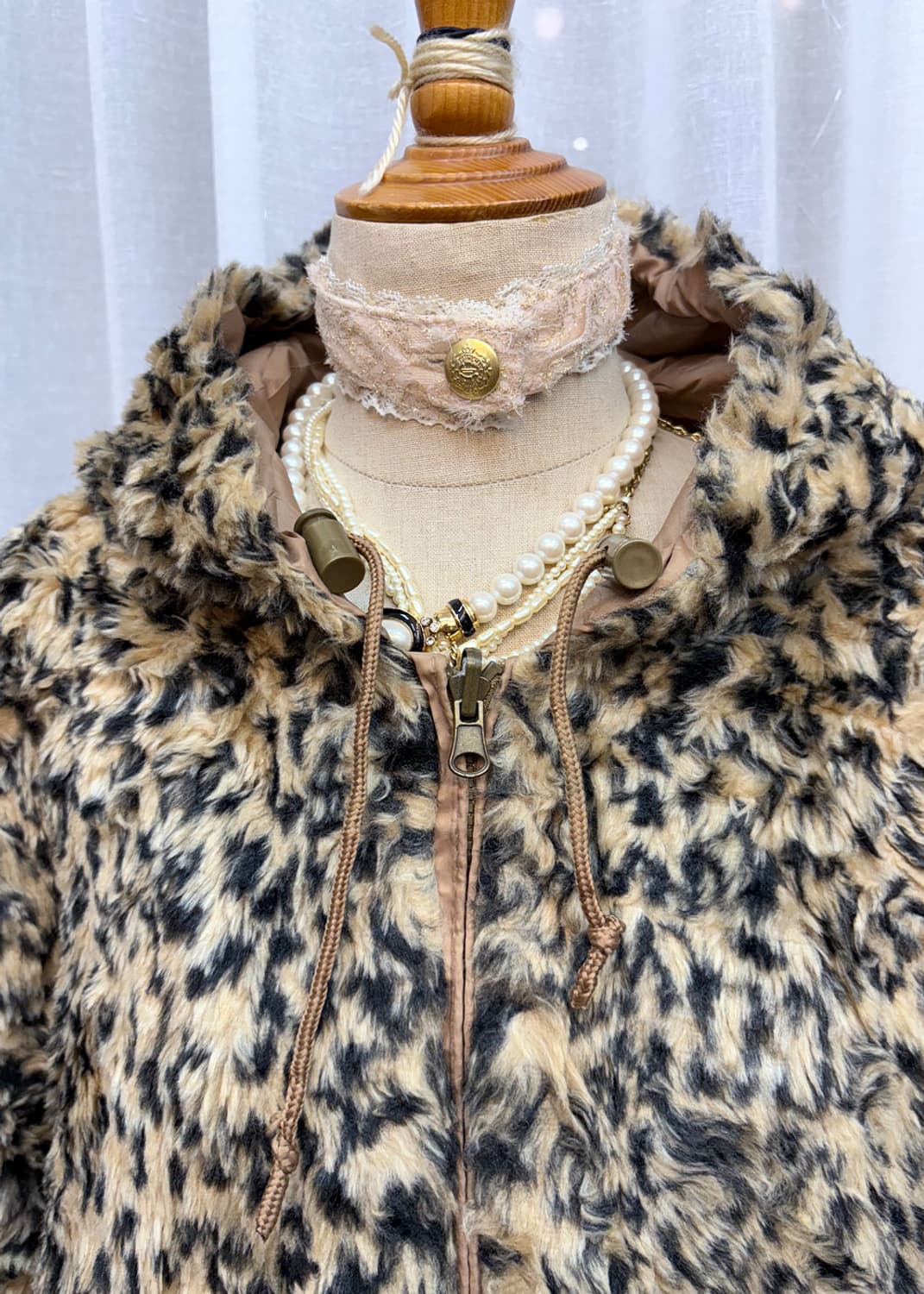 레오파드 후드자켓  상품이미지6