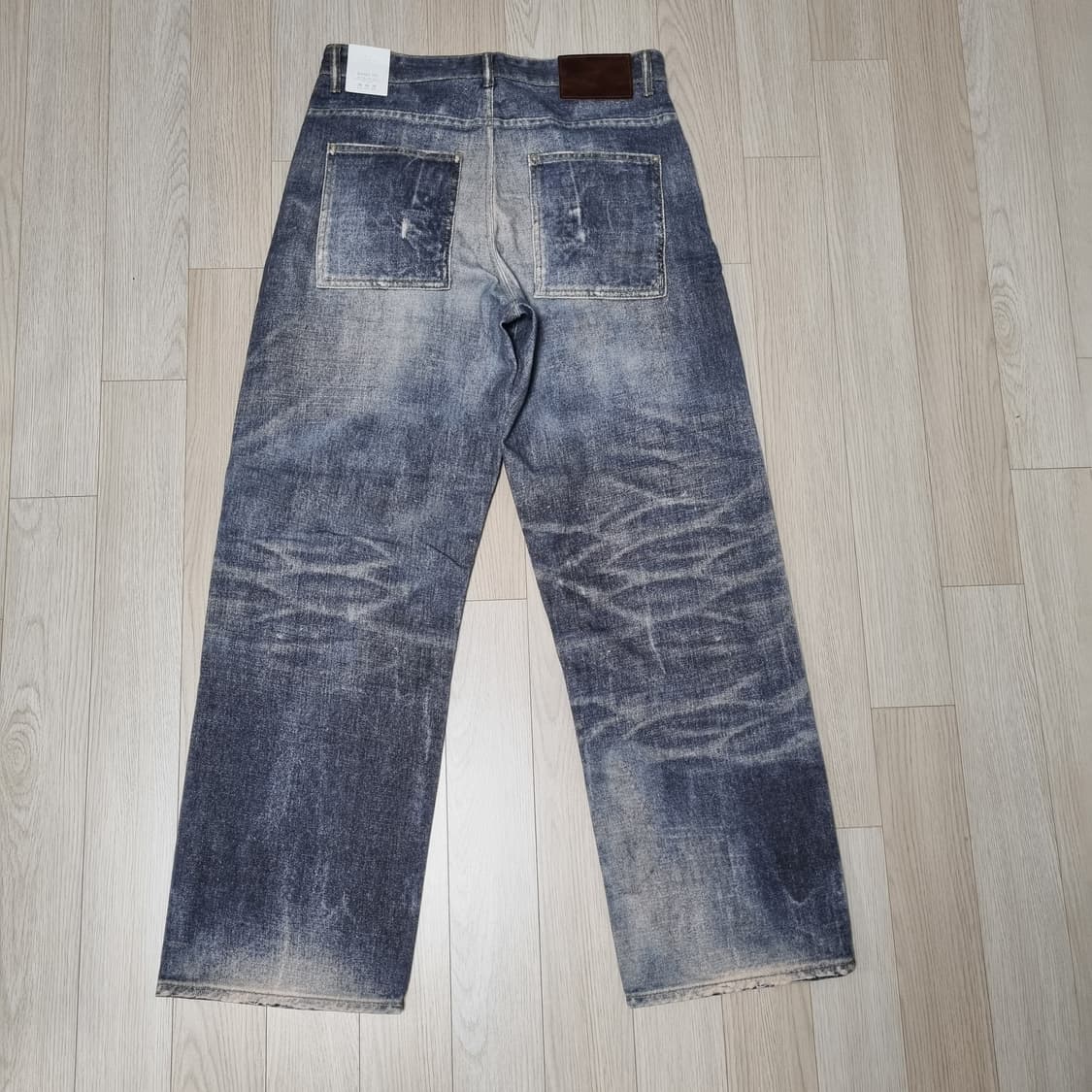 새제품30)자라 서울에디션 프린티드 빈티지 워시드 배기핏 진 데님 청바지 상품이미지8