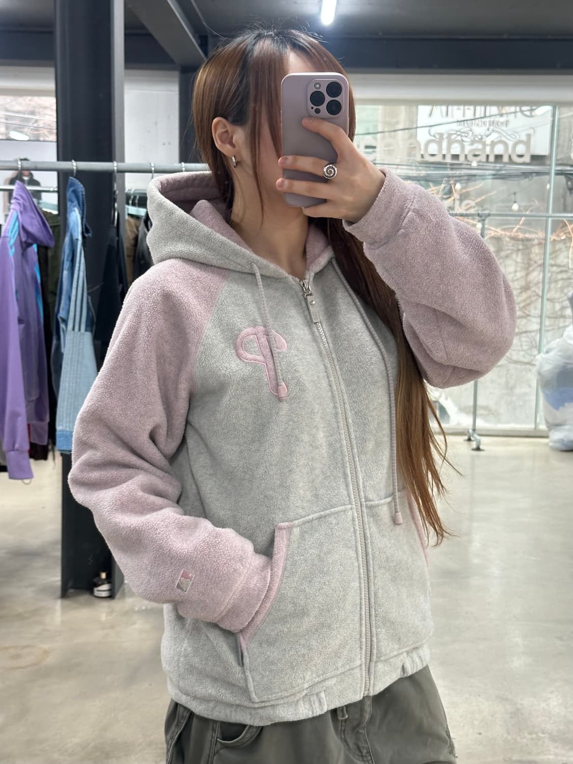 MLB 00s WWS 회핑 플러피 후드자켓 상품이미지2