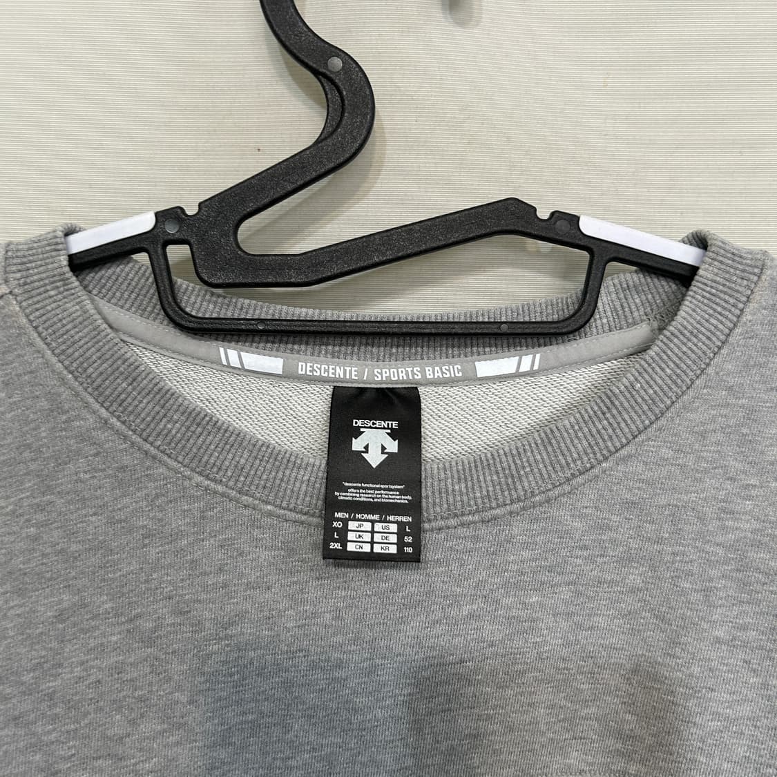 데상트 남성 맨투맨 티셔츠 110 상품이미지2