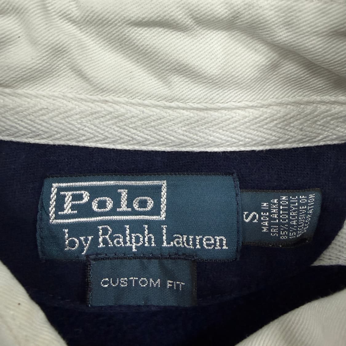 (S)00s 폴로 랄프로렌 아이코닉 스트라이프 럭비티셔츠(네이비) 상품이미지2