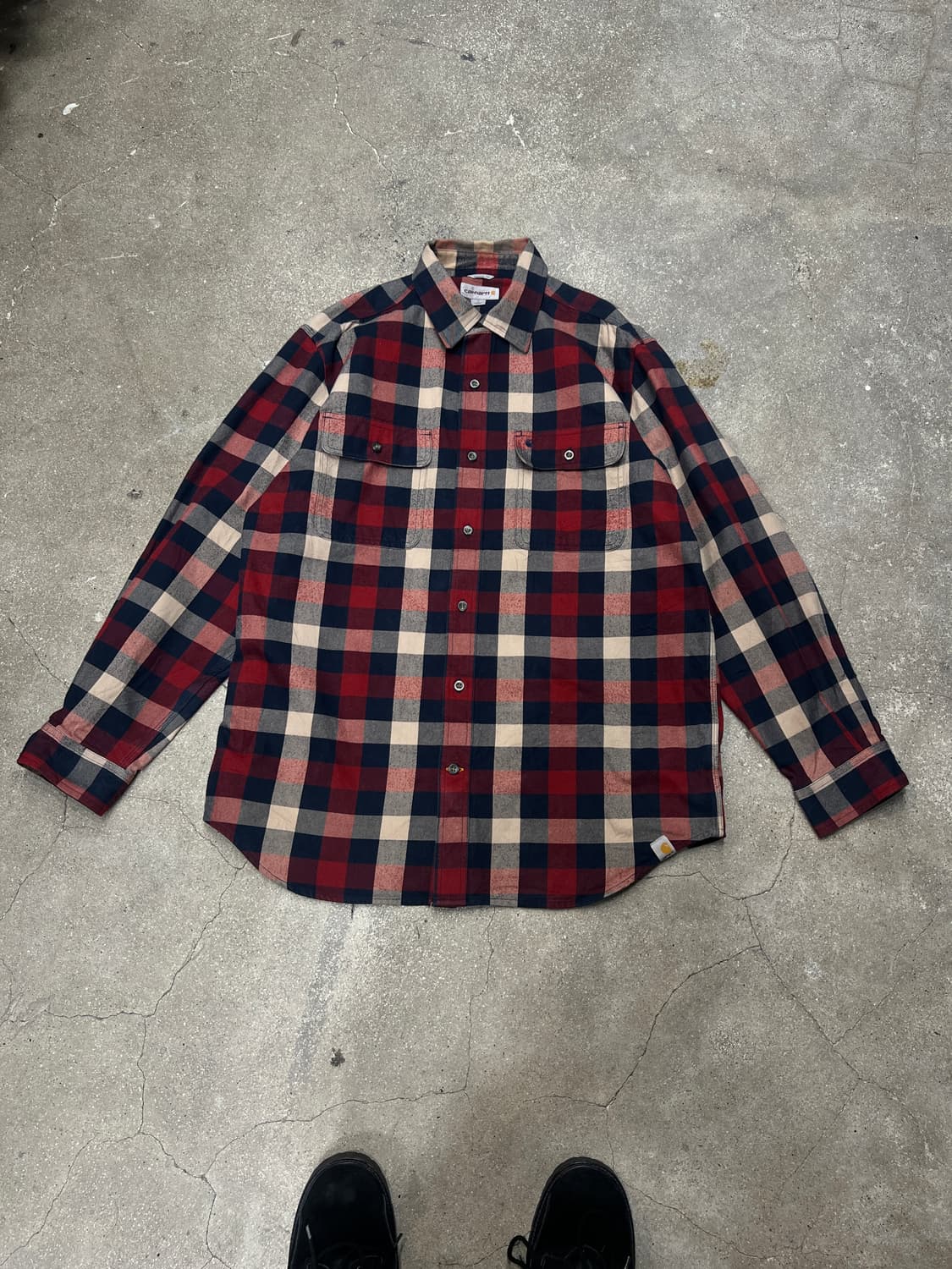 칼하트 루즈핏 헤비웨이트 코튼 플란넬 셔츠 상품이미지1
