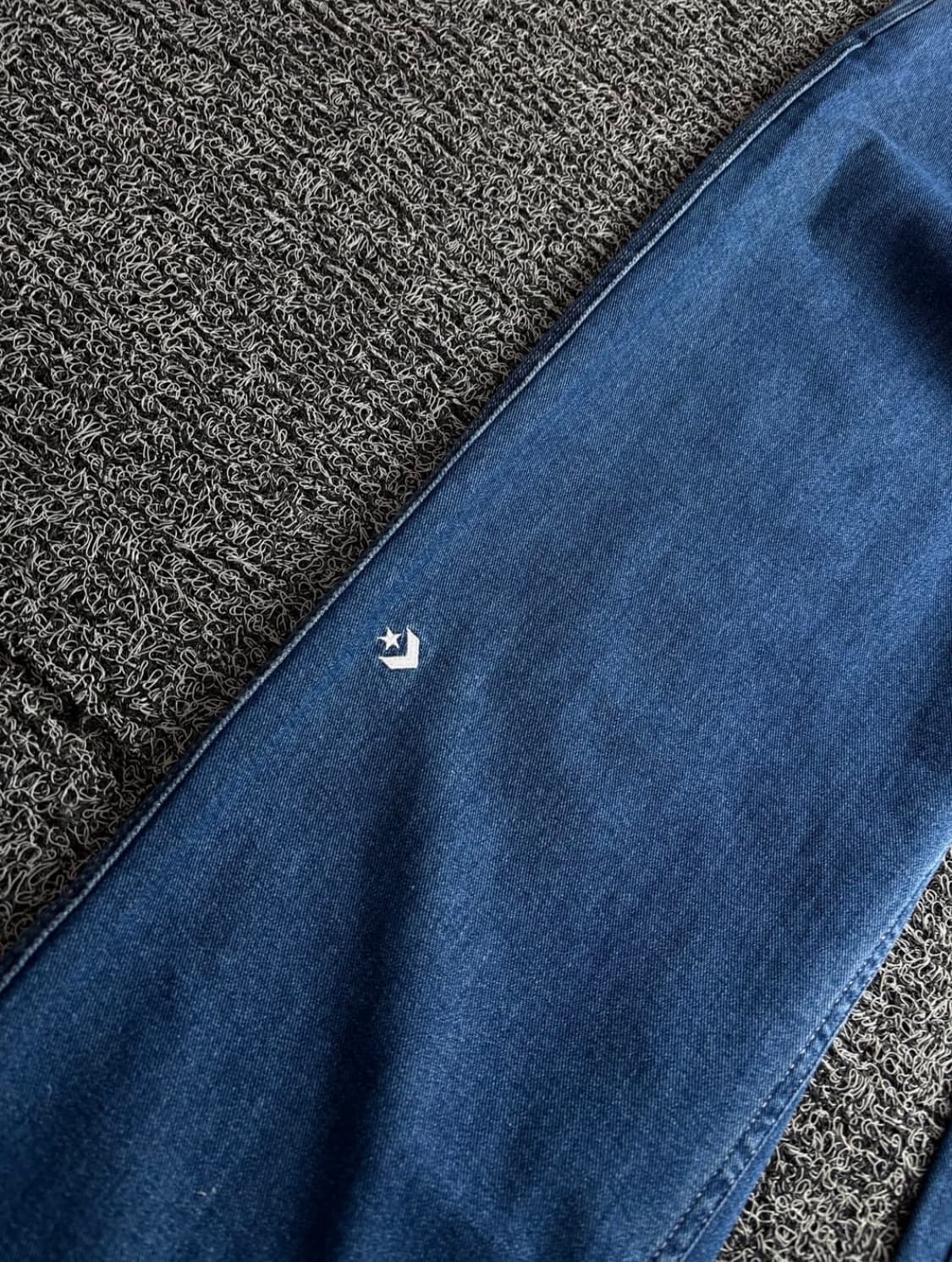 컨버스 니 로고 와이드 인디고 워크 데님 팬츠 4173 상품이미지3