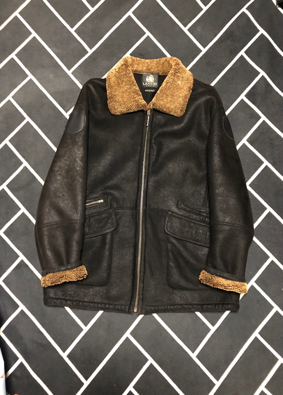 (명품횡제가)랑방 리얼양가죽 시어링무스탕/몽클레어 옴므 톰포드스톤 프라다 상품이미지2