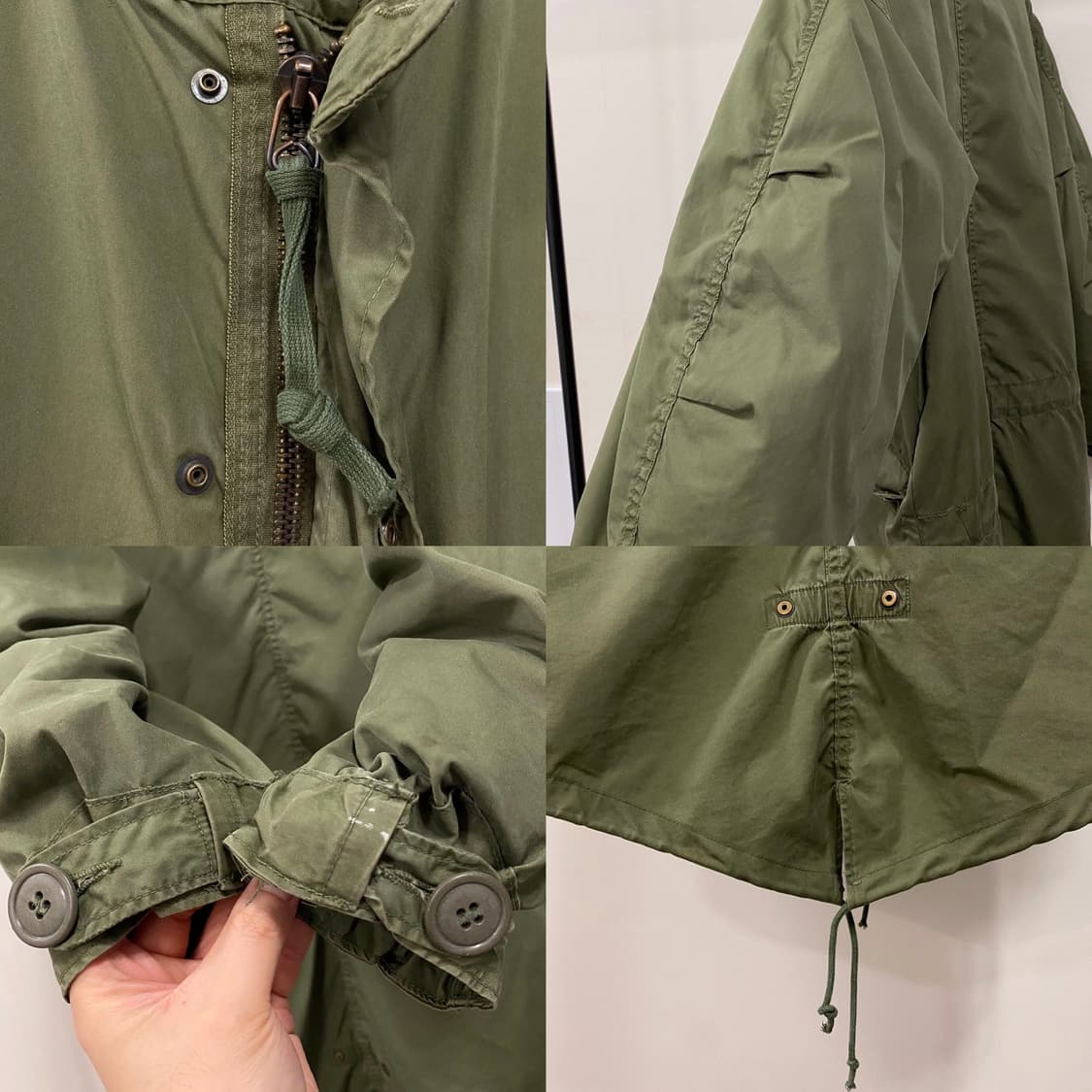 70s 미군 M-65 피쉬테일 개파카 내피포함 상품이미지5