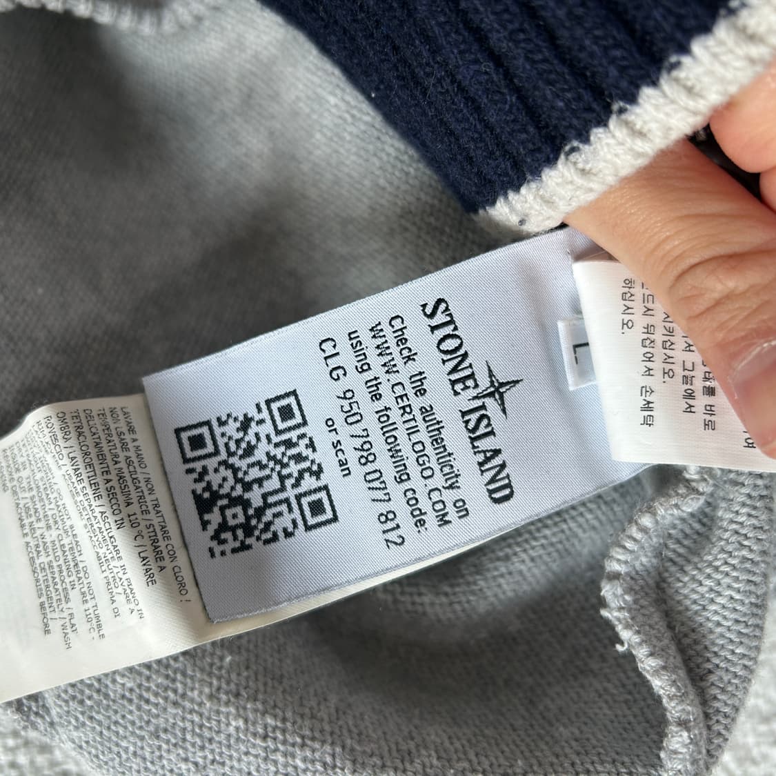스톤아일랜드 정품 니트 맨투맹 100 상품이미지6