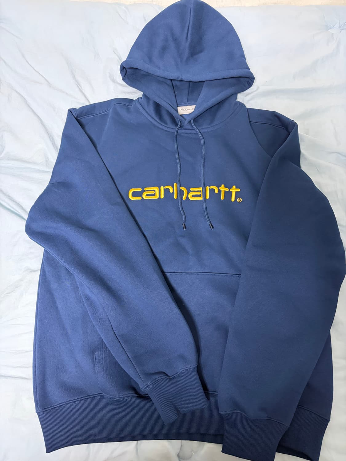 칼하트wip 네이비 로고 후드티 L 상품이미지1