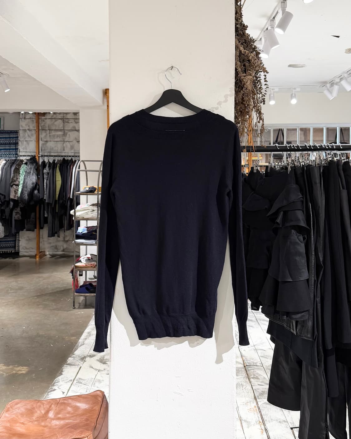 mm6 네이비 투 브이넥 스웨터 상품이미지6