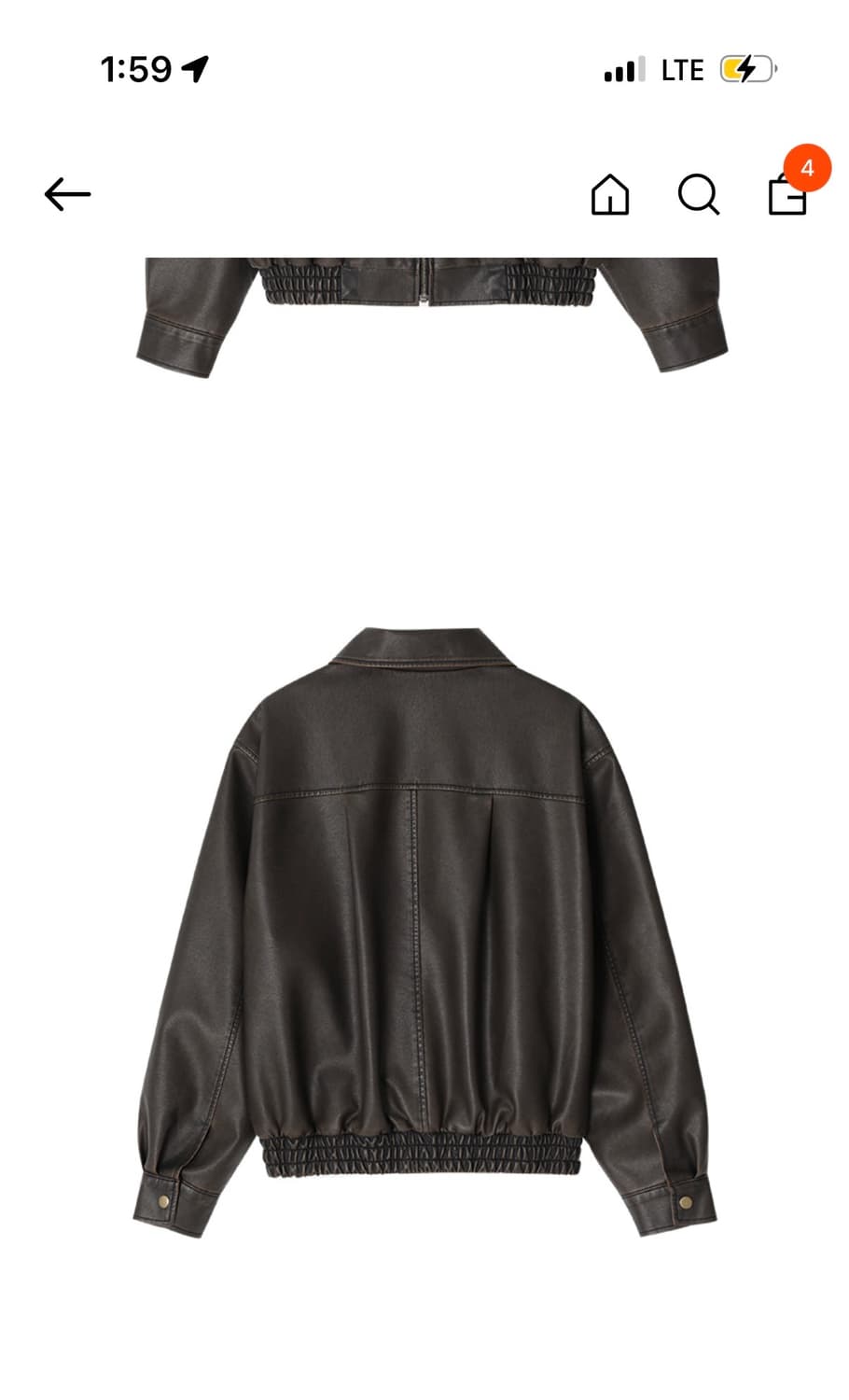 노팅힐 레더 봄버자켓 상품이미지2