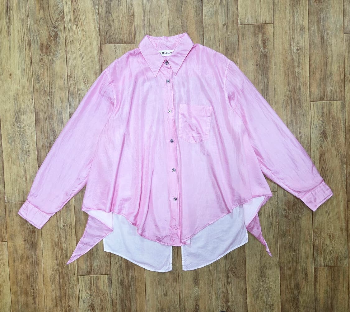아워레가시(OUR LEGACY) 에이프런 핑크 코튼실크 셔츠 프리사이즈 상품이미지6