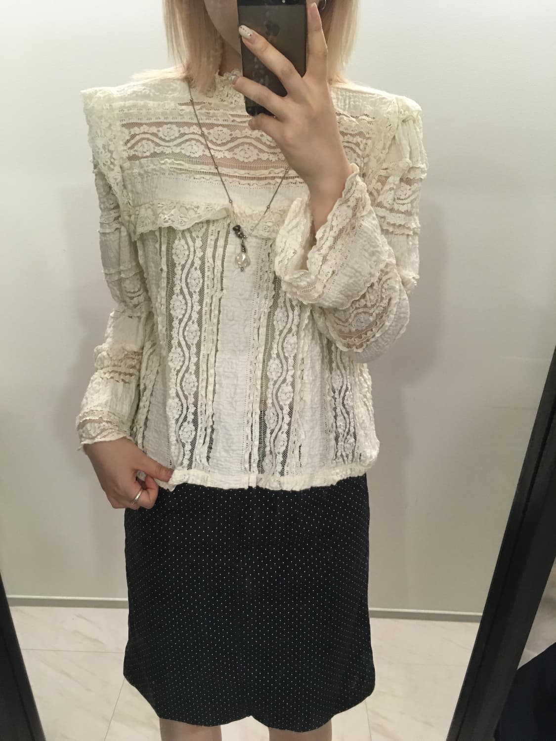 jpn vintage lace antique blouse 상품이미지1