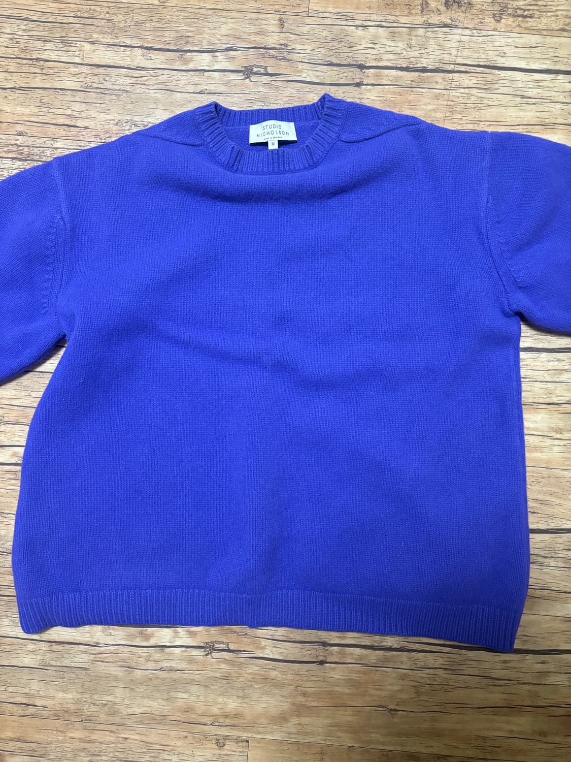 스튜디오니콜슨 헤밀니트 퍼플 M 한시간 급처 상품이미지3