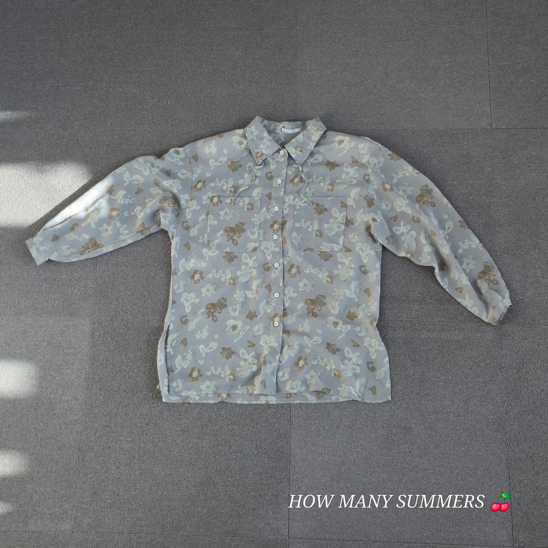 Japanese Vintage 패턴 블라우스 상품이미지1