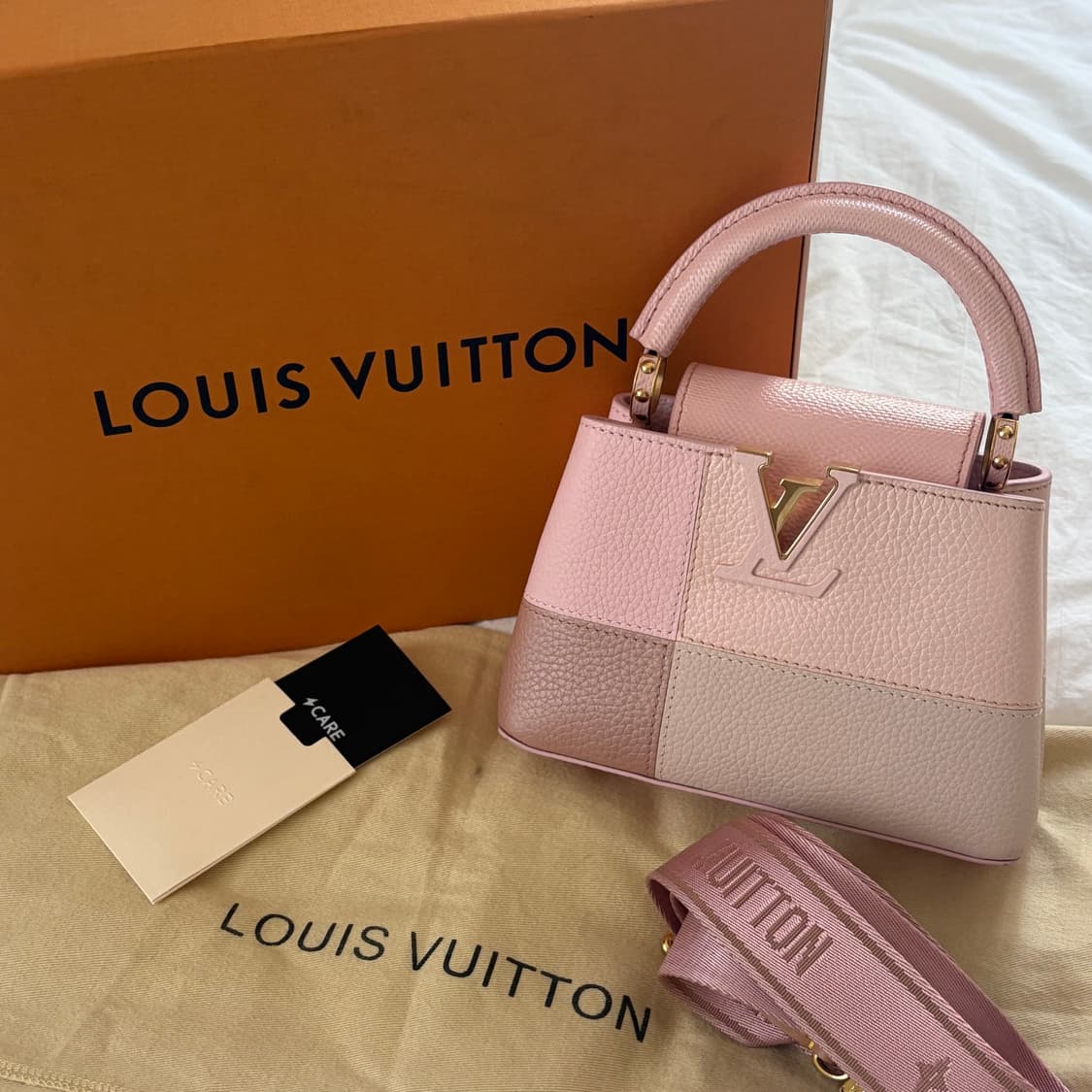 🌸루이비통 M59268 핑크 카퓌신 미니 토트백🌸 상품이미지1